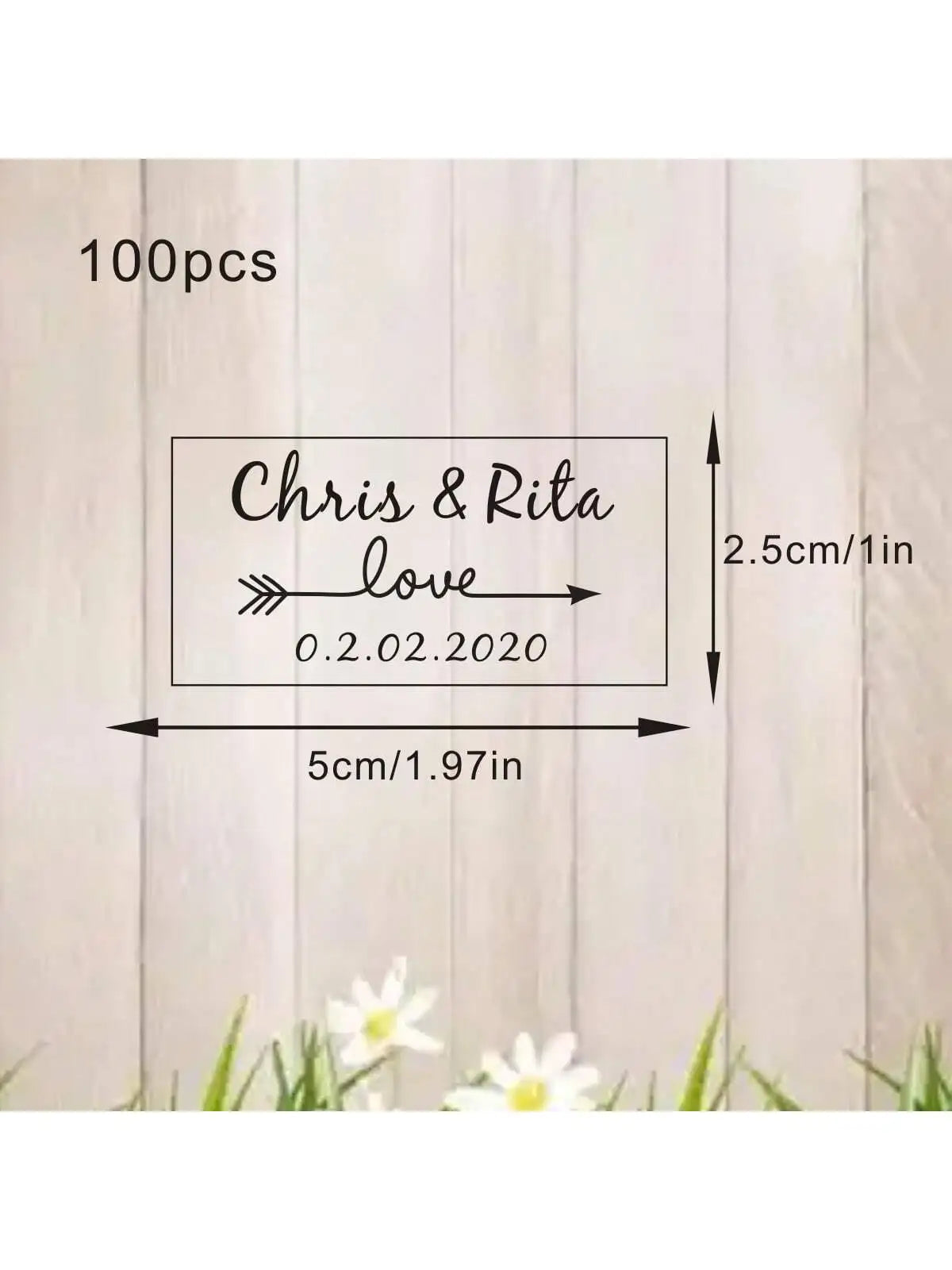 100 Wedding Bubble Tags Bubble Stick Transparent Tags, Wedding Stickers, Transparent Tags, Custom Names and Dates