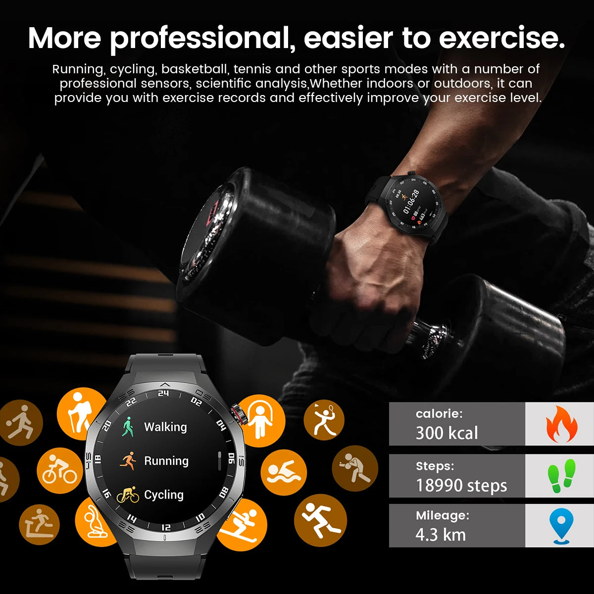 2026 Sports Watch 5 Pro GPS Track Smart Watches Men 1.52"AMOLED Full Touch Screen Waterproof Bluetooth Talk Smart Bracelet Hw12