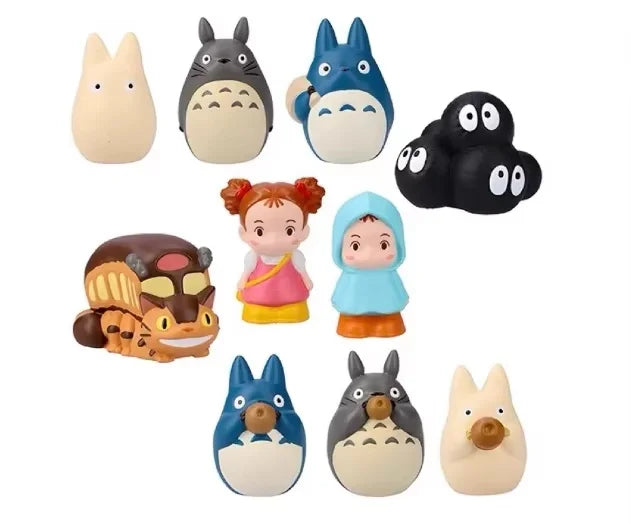 Spot Anime Action Figure Cat Coal Ball Elf Faceless Male Finger Decoration Blind Box Finger Set Toy Birthday Gift For Anime Fans