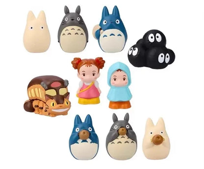 Spot Anime Action Figure Cat Coal Ball Elf Faceless Male Finger Decoration Blind Box Finger Set Toy Birthday Gift For Anime Fans