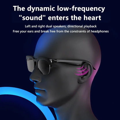 Lenovo XG89 AI Smart Translator Sunglasses Bluetooth 110+ Languages UV400 Real-time Translation Hands-free Calls Travel