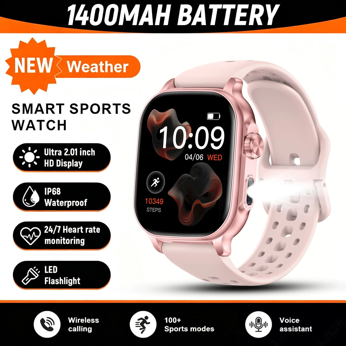 2026 New Amazfit Bip 6 Smartwatch Women Sports IP68 Waterproof Built-in 24H Heart Rate Bluetooth Call Ladies Fashion Smartwatch