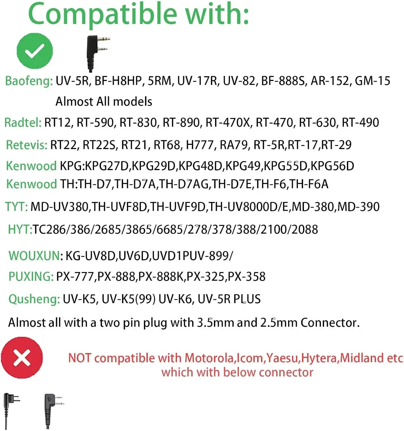 Two Way Radio Wireless Bluetooth Speaker Mic, Handheld Shoulder Microphone for Baofeng  Quansheng UV-K5 Radtel RT-470X RT-900