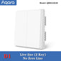 Aqara Smart Wall Switch D1 ZigBee Light Switch Button Smart Home Remote Control Fire Wire With /NO Neutral For Mi Home Homekit