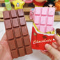 Chocolate Bar Squishy Slow Rising White Chocolate Bar Slow Rebound Squeeze Toy Food Stress Release Hand Relax Gift