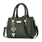 Trendy Leather Handbags Women Girls Shoulder Bag Large Capacity Open Pocket Messenger Bag High Quality Shopping Bag