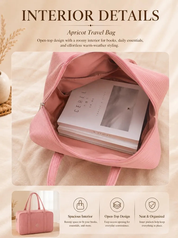 3CE Light Pink Travel Pouch Make up Bags Portable Outdoor Organizer for Cosmetics and Personal Items