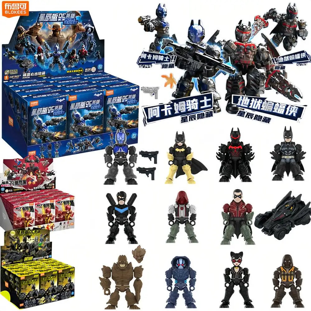 Blokees DC Hero Batman Arkham Knight Nightwing Catwoman Star Edition Series  Blind Box Collectible Toys Birthday Gift