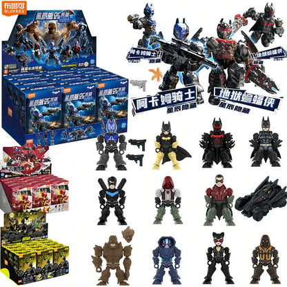 Blokees DC Hero Batman Arkham Knight Nightwing Catwoman Star Edition Series  Blind Box Collectible Toys Birthday Gift