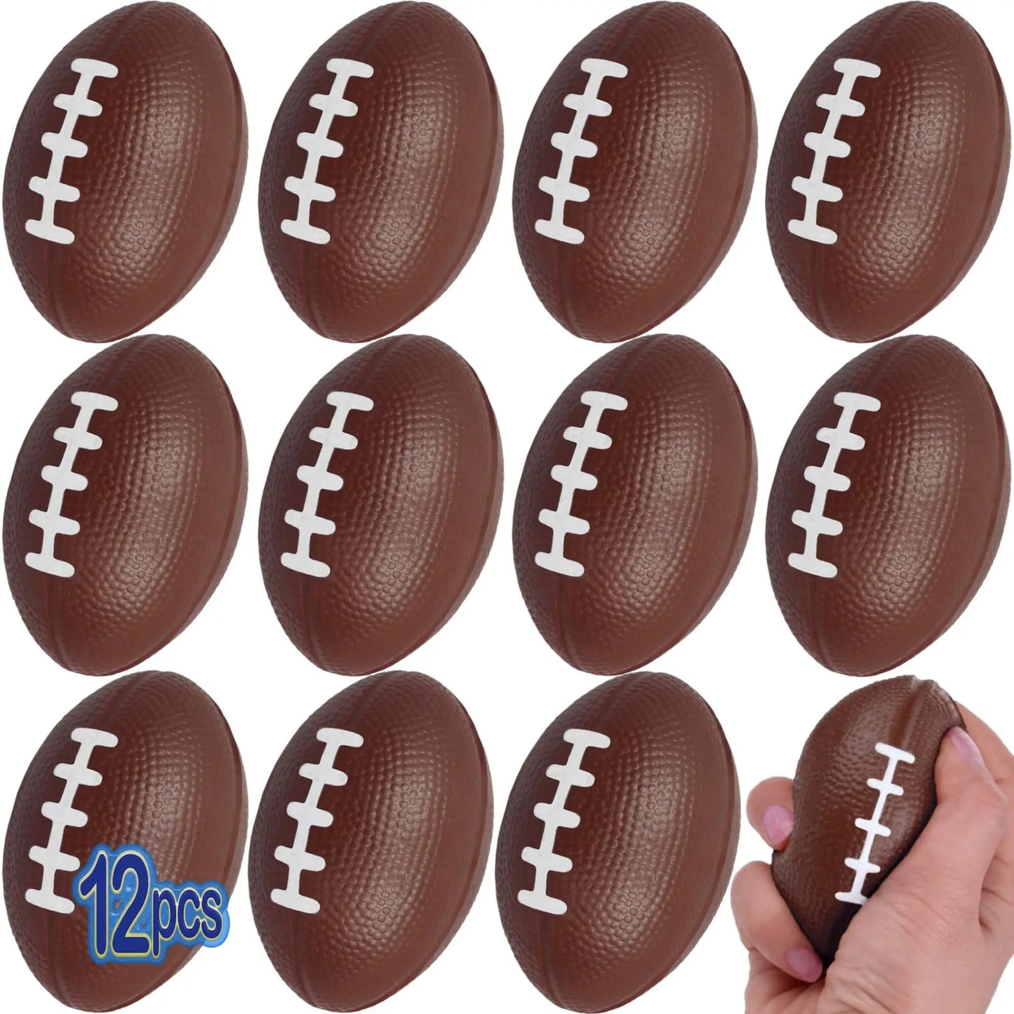 6/12/20 Pcs Squishy Squeeze Balls Birthday Party Favors Goodie Pinata Filler Anti Stress Soccer Basketball  Rugby Baseball Gifts