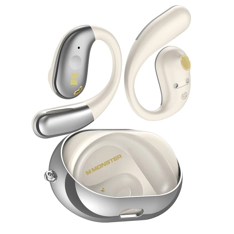 Słuchawki Monster Open Ear AC360 Air Conduction Bluetooth 5.4 Ture Wireless Earphones Stereo 360° OWS Bezprzewodowy Zestaw Słuchawkowy Sportowy