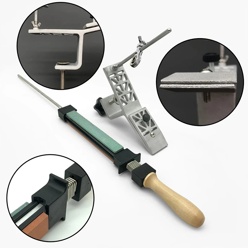 Angle Fixed Knife Sharpener Professional Sharpening Stone Kitchen Grinding System Honing Diamond Grinder Woodwork Tool Whetstone
