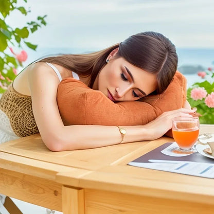 Waist Support Pillow, Cushion, Waist Protection Nap Pillow Chenille Weave Is Very Suitable for Office Chairs and Home Decoration