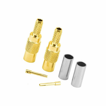 MCX MMCX RF Connector  Male/Female Straight Adapters RG316/RG174 Crimp Connectors for WiFi Antenna Applications