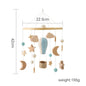 Baby Soft Felt Cartoon Wool Ball Seashell Rattles Hanging Bed Bell Newborn Mobile Crib Wooden Bracket Montessori Education Toys