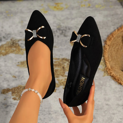 Spring and Autumn Elegant and Sexy Flat Casual Shoes Fashionable Best Selling New Comfortable and Lightweight Women's Work Shoes