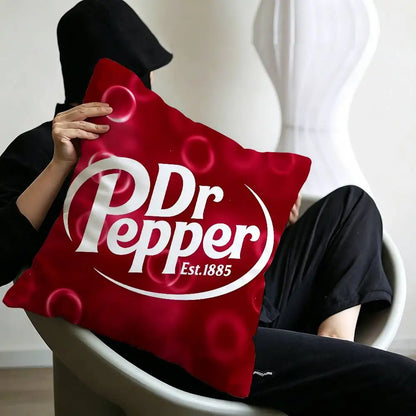 classic beverage brand Dr Pepper Pillow Anime Pillow Sofa Bed Head Pillow Cover Cushion Cover 45x45 cm Fashion