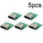 USB 3.1 Type-C 16 Pin Test Breakout Board Full Pinout Socket for Diagnosis Data Cable Repair Prototyping Electronics Arduino NFC