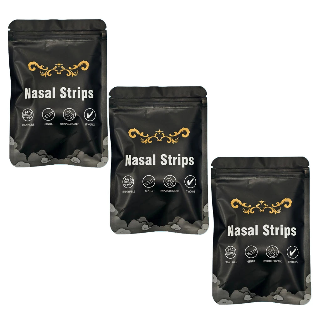 150/90/30 Pieces, Anti Snoring Nose Patch Set Extra Strength Nasal Strips Better Breathing Non-Invasive Easier Breath Sleep Aid