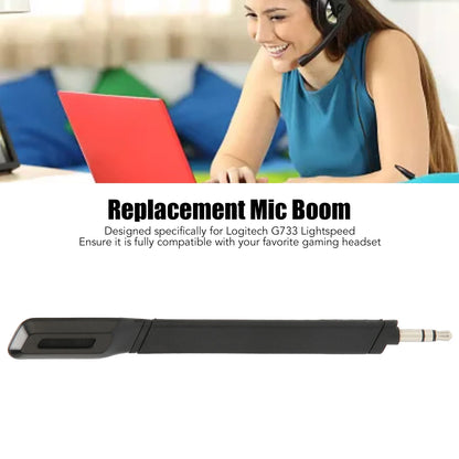 Wireless Gaming Headset Microphone 3.5mm Connector Headset Microphone Replacement Compatible with Logitech G733 Gaming Headset
