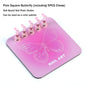 Pink Butterfly Nail Holder 6Pcs/Set False Nail Tip Practice Stand Aurora Base Full Magnetic Holder Tray Nail Art Salon Practice