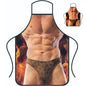 Funny Creative Personalized Muscle Men's Apron Household High-value Overalls Apron