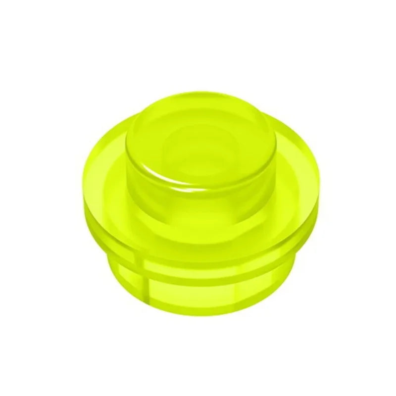 100PCS PLATE 1X1 ROUND Compatible With 4073 Round & Angles MOC Self-Locking Bricks Building Blocks Toys Accessories