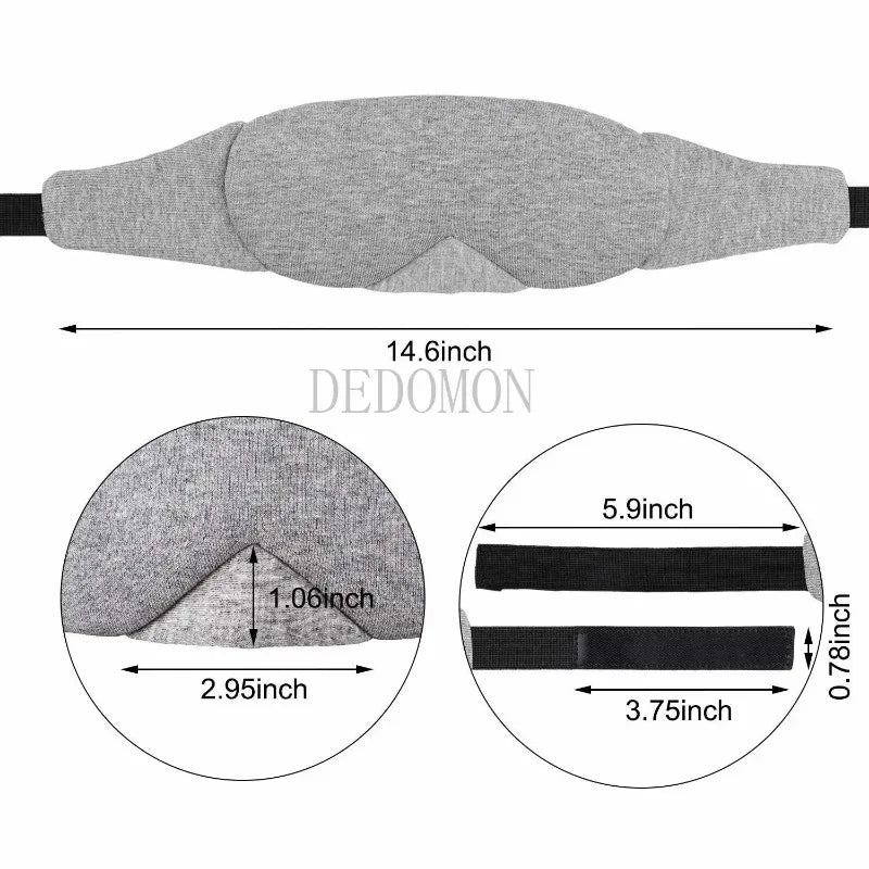 Cotton Eye Cover Eyeshade Travel Sleeping Eye Mask Relieve Fatigue Sleep Blindfold Office Soft Eyepatch Bandage For Fast Sleep