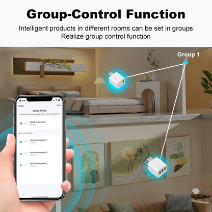 Tuya WiFi/Zigbee Mini Smart USB Adapter Plug 1/2/3 Gang Smart Life APP Timing DIY ON/OFF Controller Works with Alexa Google Home