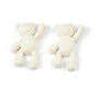 10PCS/lot DIY Cute Cartoon Teddy Bear Pendant Jewelry Accessories Wholesale Alloy Spray Paint Simple Multicolor Jewelry Material