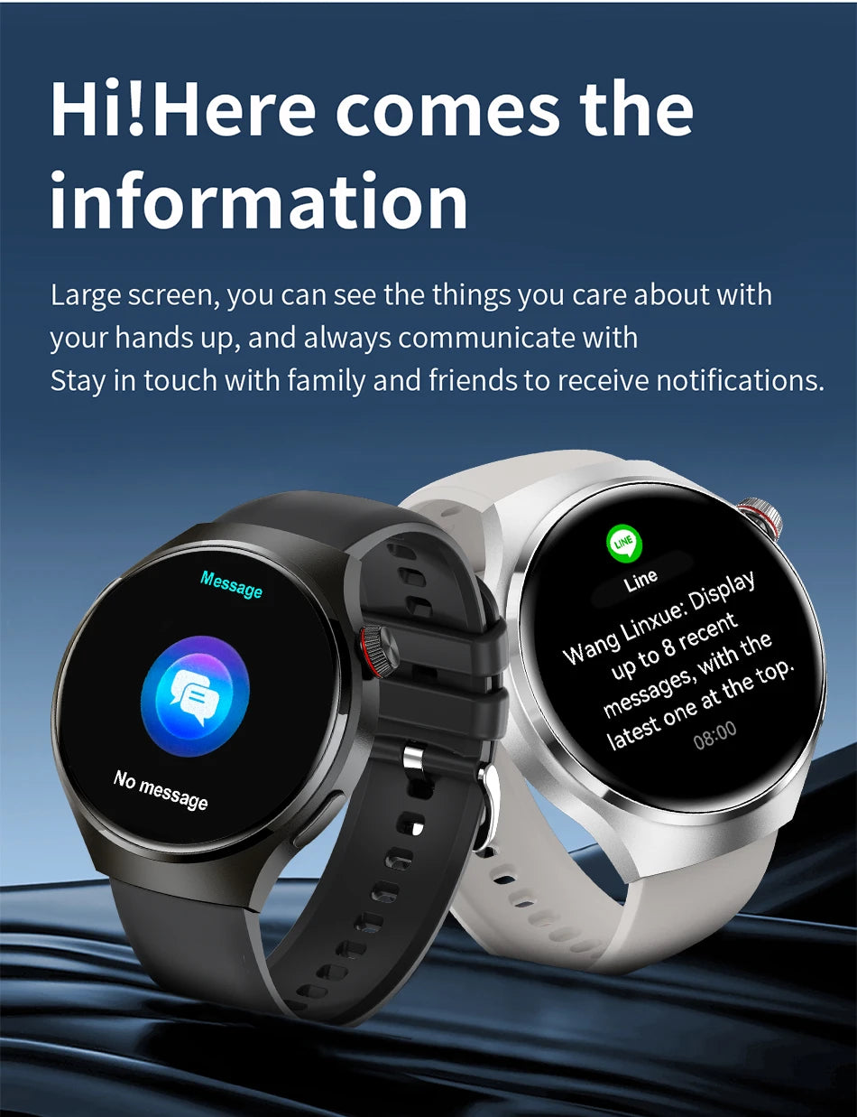 LIGE Men's Smart Watch Outdoor Sports Watches Heart Rate Blood Oxygen Monitoring Motion Trajectory Bluetooth Call Smartwatch