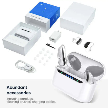 30 channel program Digital Hearing Aid Rechargeable Noise Reduction Sound Amplifier Deafness Adjustable Portable Hearing Aids