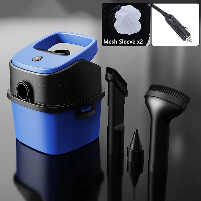 3in1 Handheld Car Vacuum Cleaner Wet Dry Use Powerful Suction Large Capacity Easy to Clean Suitable for Car Interior Cleaning