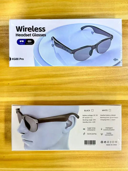 AI Smart Bluetooth Glasses XG88 PRO Sunglasses Sports Call Wireless Audio Glasses Stereo