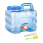 15-3L Portable Water Container with Spigot Water Storage Carrier Water Storage Container for Outdoor Camping Picnic Water Bottle