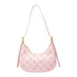 Trendy Pink Underarm Bag Luxury Women's Shoulder Bag Cute Commuter Purse with Top Handle Handbags Axillary Half-Moon Lump