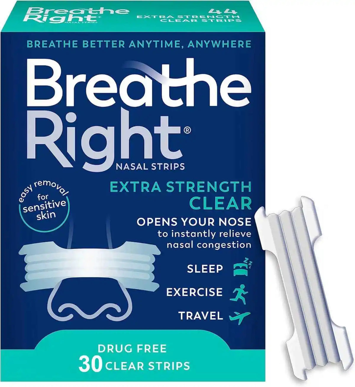 30/60/90 Pcs Anti-Snoring Nose Strips Sleep Nasal Strips for Improved Air Inhalation Exercise & Sleep Quality Breath Strips