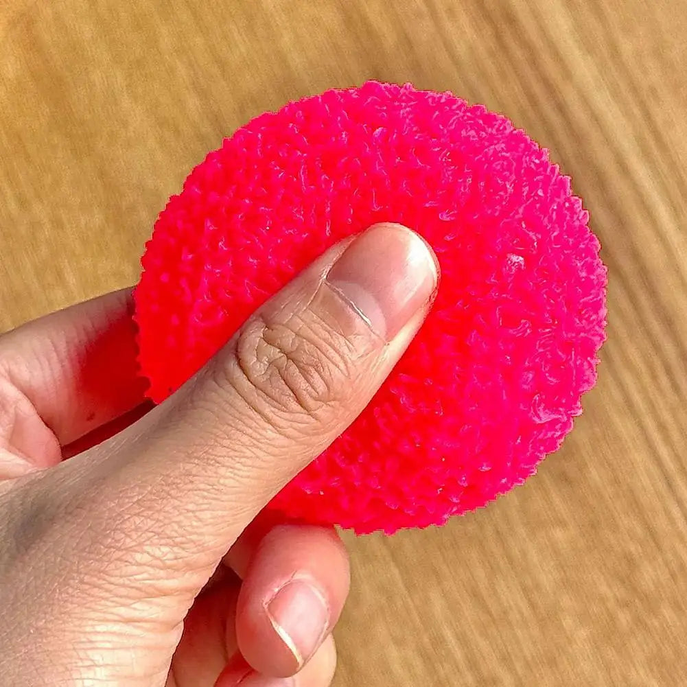 2.8in Handcrafted Bayberry Shapeable Stress Ball - Non-Rebound Squishy Toy, ASMR Slushy Feel, Anti-Stress Fidget