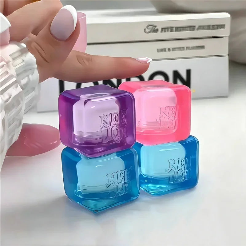 Needoh Teenie Nice Ice Cube Fidget Toys Mini4 Pack Set Slow Rebound Squishy Toys Stress Reliever Fidget for Party Favors Gifts@