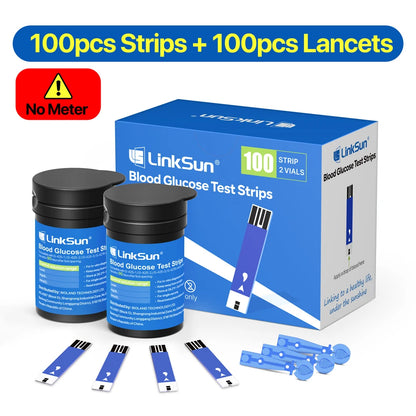 LinkSun G-425-3 Blood Glucose Meter 10/50/100pcs Test Strips Medical Diabetes Blood Sugar Test Monitor Complete Kit Glucosemeter