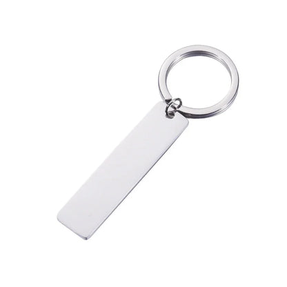 Custom Keychain Engraved with Name & Date, My Love My Life My Friend Message, Personalized Gift Key Ring for Couples, Men, Women