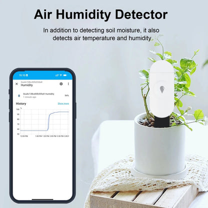 ZigBee Soil Moisture Sensor Temperature Humidity Meter Automation Irrigation Detector Work with Home Assistant Zigbee2mqtt