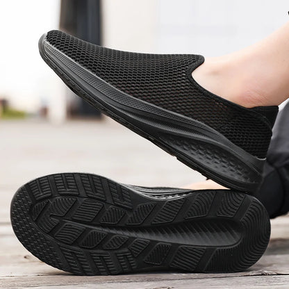 Outdoor Mesh Men Loafers Summer Man Casual Shoes Platform Walking Sneakers Comfortable Breathable Running Jogging Sport Shoes