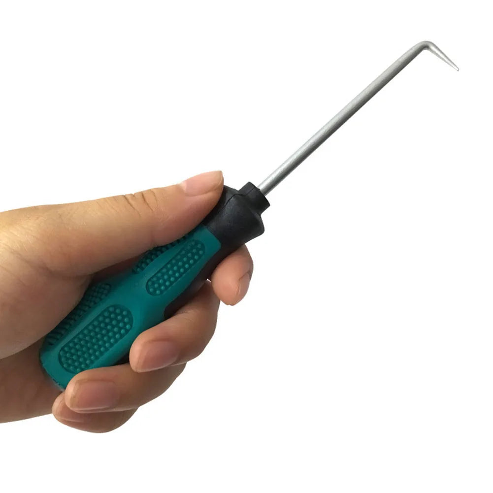 1pc 90 Degree Car Pick Hook Tool O Ring Oil Seal Gasket Puller Remover For Separating Wires Removing Small Fuses Pick Hooks Tool
