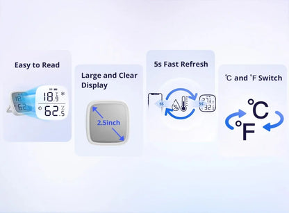SONOFF SNZB-02D Zigbee Temperature Humidity Sensor SNZB 02D ZigBee Standard Compatible Smart Scene with ZBBrige-P Alexa
