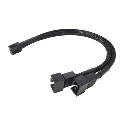 1 to 5 PWM Fan Hub PC CPU Cooling 4PIN Fan Power Cable Hub Adapter Sleeved Case Splitter for Computer Cooler Case Fans