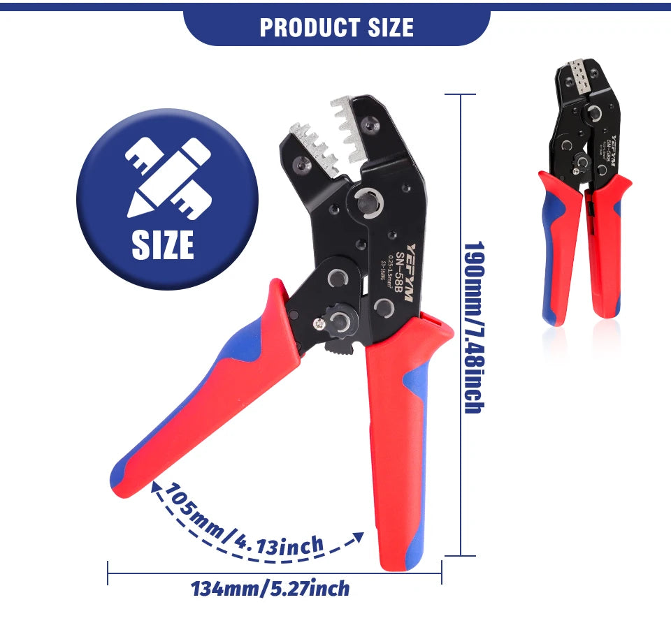 1 pcs Jaw (Width 4mm/SN Pliers) Powder Alloy For TAB 2.8 4.8 6.3 XH2.54 Plug Insulation Tube Terminal Tools Crimping Pliers