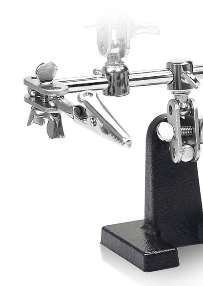 Helping Third Hand Tool Soldering Stand with 5X Welding Magnifying Glass 2 Alligator Clips 360 Degree Rotating Adju Repair Tools