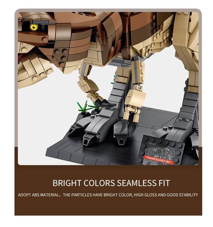 Dinosaur Toys Jurassic Park Indominus Rex Dinosaur World Building Blocks Mosasaurus Tyrannosaurus Bricks DIY Toys Children Gifts