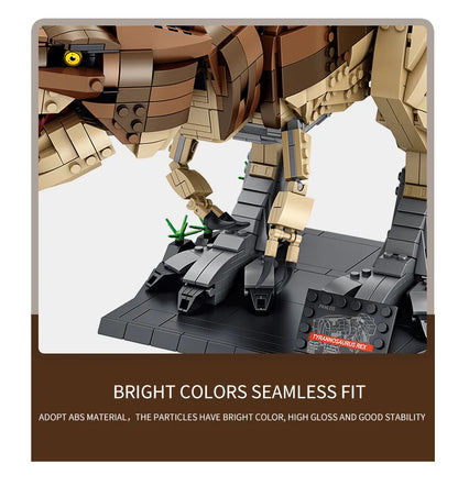 Dinosaur Toys Jurassic Park Indominus Rex Dinosaur World Building Blocks Mosasaurus Tyrannosaurus Bricks DIY Toys Children Gifts